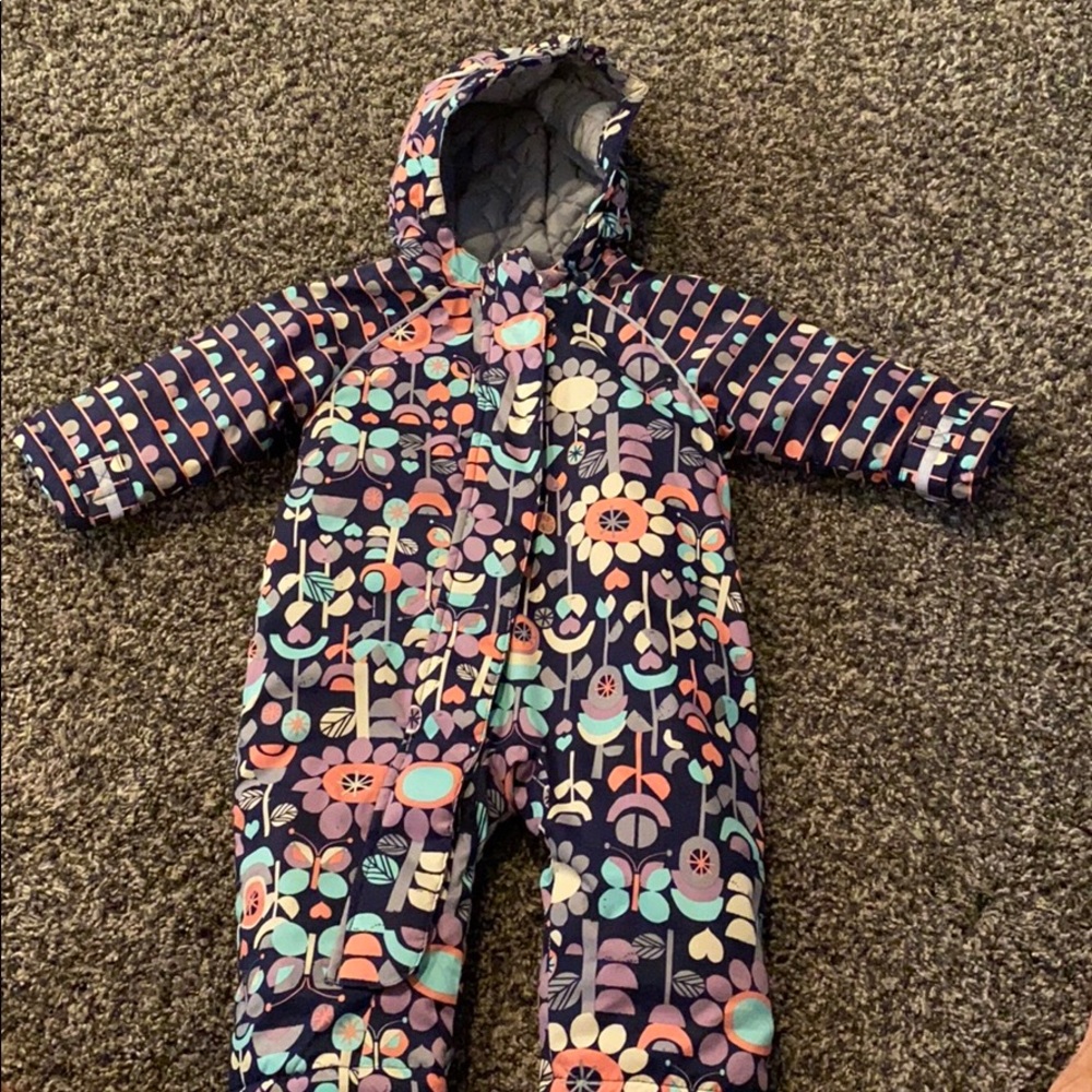 Toddler girls colorful snow suit